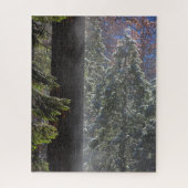 Schneefeuer im Wald Puzzle (Vertikal)