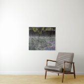 Schneefeuer im Wald Wandteppich (Beispiel (Horizontal))