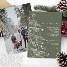 Schneefichte Benutzerdefiniertes Foto Weihnachten