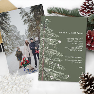 Schneefichte Benutzerdefiniertes Foto Weihnachten