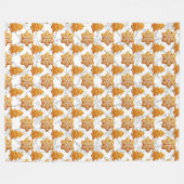 SCHNEEFLACHEN UND KRISTMAS-BAUKOOKIEN FLEECEDECKE (Vorderseite (Horizontal))