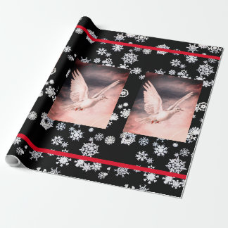 SCHNEEFLAKEN UND FRIEDEN MACHT CHRISTMAS GIFT Pape Geschenkpapier