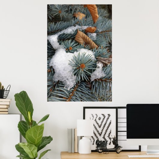 Schneefleck Poster (Heimbüro)