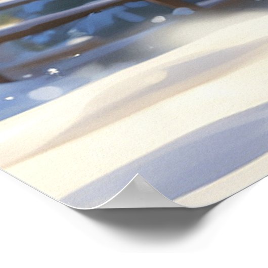 *~* Schneefliege Kitty 5:4 Kätzchen AP68 Poster (Ecke)