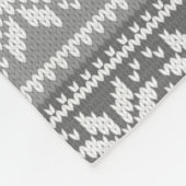 Schneeflocke 24 Foto Grau Weißer Pullover Personal Fleecedecke (Ecke)