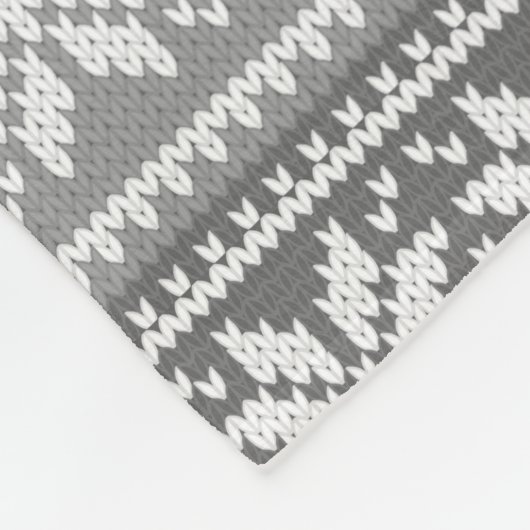 Schneeflocke 24 Foto Grau Weißer Pullover Personal Fleecedecke (Ecke)