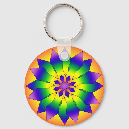 Schneeflocke 444 schlüsselanhänger (Vorderseite)