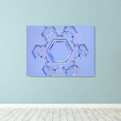 Schneeflocke 6 leinwanddruck (Insitu (Holzboden))