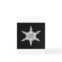 Schneeflocke 6 Urlaubskarte