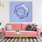 Schneeflocke 7 leinwanddruck (Insitu (Wohnzimmer))
