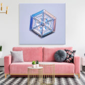 Schneeflocke 8 leinwanddruck (Insitu (Wohnzimmer))