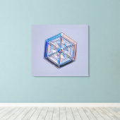 Schneeflocke 8 leinwanddruck (Insitu (Holzboden))