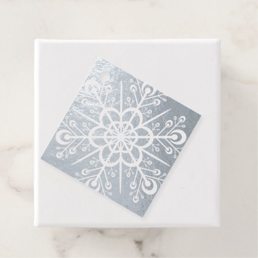 Schneeflocke abschneiden Custom Real Silver oder G Geschenkanhänger (Mit Box)