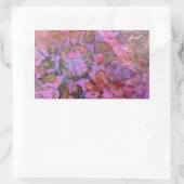 Schneeflocke Abstrakt Rechteckiger Aufkleber (Tasche)