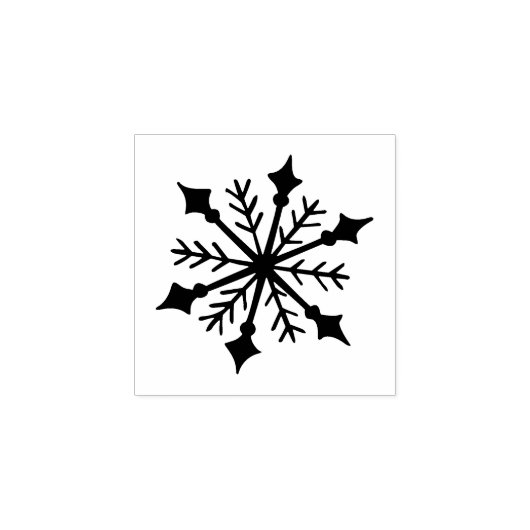 Schneeflocke - Abwertung von Treuhandkarten Gummistempel (Prägung)