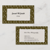 Schneeflocke, allgemein visitenkarte (Vorne/Hinten)