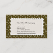 Schneeflocke, allgemein visitenkarte (Rückseite)