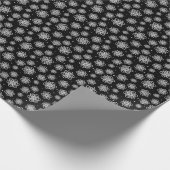 Schneeflocke, aquamarin und goldfarben, mit Fischs Geschenkpapier (Ecke)