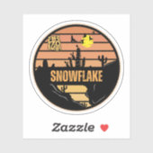 Schneeflocke, Arizona Aufkleber (Blatt)