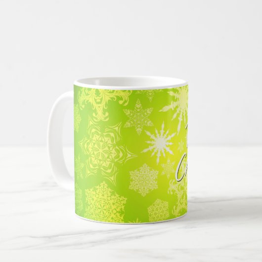 Schneeflocke Artikel 6 Tasse (Vorderseite Links)