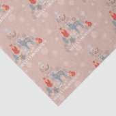 Schneeflocke auf Beige Seidenpapier (Detail)