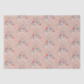 Schneeflocke auf Beige Seidenpapier (Vorderseite)