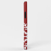 Schneeflocke auf einem roten iPhone-Fall Case-Mate iPhone Hülle (Hinten/Rechts)