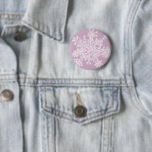 Schneeflocke (auf leicht Lila) Button (Beispiel)