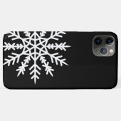 Schneeflocke auf schwarzen iPhone-Fall Case-Mate iPhone Hülle (Rückseite (Horizontal))