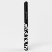 Schneeflocke auf schwarzen iPhone-Fall Case-Mate iPhone Hülle (Hinten/Rechts)