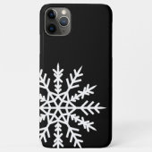 Schneeflocke auf schwarzen iPhone-Fall Case-Mate iPhone Hülle (Rückseite)