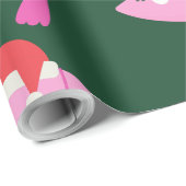 Schneeflocke auf Weihnachten Geschenkpapier (Rolleneckpunkt)