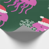 Schneeflocke auf Weihnachten Geschenkpapier (Ecke)