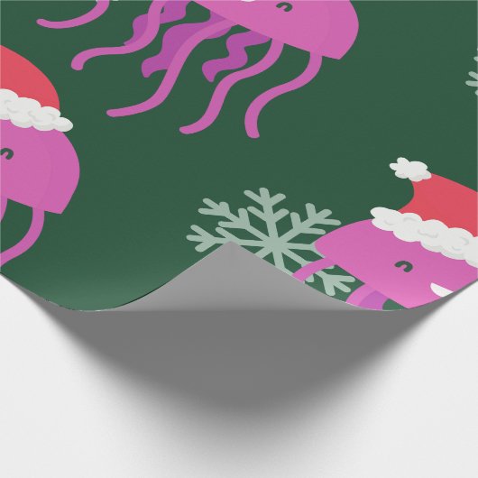 Schneeflocke auf Weihnachten Geschenkpapier (Ecke)