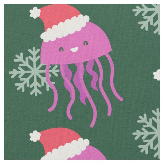 Schneeflocke auf Weihnachten Stoff (Nahaufnahme)