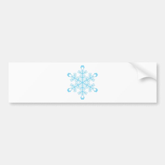 Schneeflocke Autoaufkleber (Vorne)