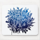 Schneeflocke B3 Mousepad (Vorne)