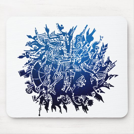 Schneeflocke B3 Mousepad (Vorne)