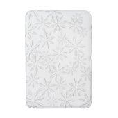 Schneeflocke Badematte (Vorderseite Vertikal)