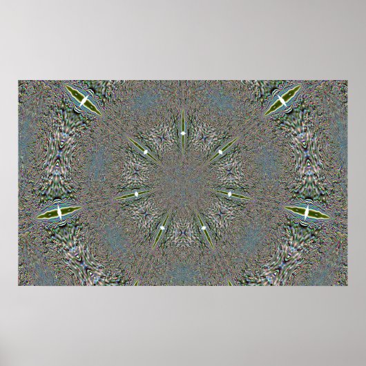 Schneeflocke beleuchtet Plakat (Vorne)