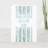 Schneeflocke-Birkenwälder gestreift Karte (Rückseite)