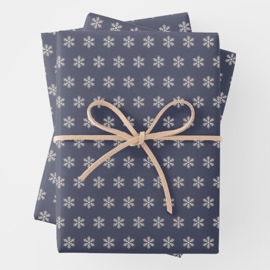 Schneeflocke Blau Geschenkpapier Set (Beispiel)