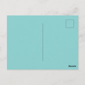 Schneeflocke blau postkarte (Rückseite)
