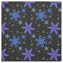 Schneeflocke-blaues Lila auf Schwarzem