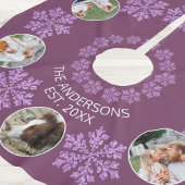 Schneeflocke Blende Bunte 5 Foto Weihnachten Polyester Weihnachtsbaumdecke