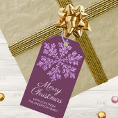 Schneeflocke Bling Schöne, farbenfrohe Weihnachten Geschenkanhänger