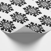 Schneeflocke - Blume des Lebens Geschenkpapier (Ecke)