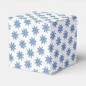 Schneeflocke - Blumenmuster - Schneeflocke Geschenkschachtel (Rückseite)
