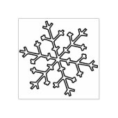 Schneeflocke Briefmarke Gummistempel (Prägung)