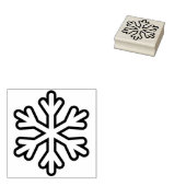 Schneeflocke Briefmarke Gummistempel (Stempel)